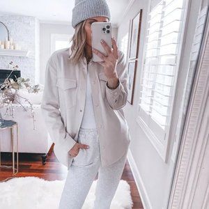 Abercrombie & Fitch Women's Light Grayish/Creamy Utility Jacket